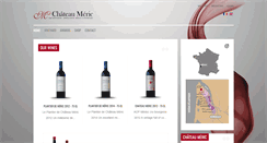 Desktop Screenshot of chateaumeric.com